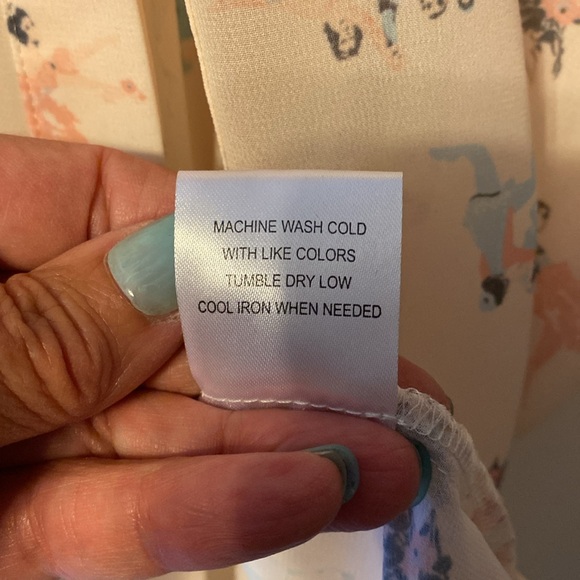 ModCloth NWOT sheer button down ballerina blouse - Picture 5 of 7